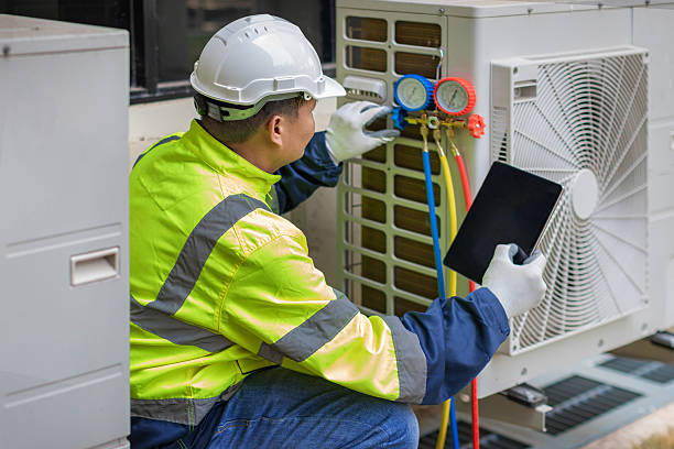 Professional Hvac Maintenance technician working in Purchase, NY
